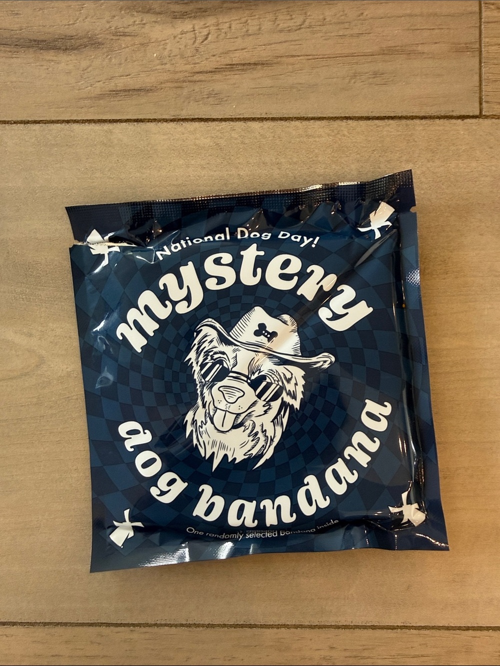 Dutch Bros Navy Blue Mystery Dog Bandana- red